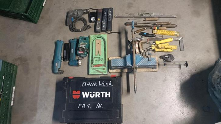 Lot handgereedschap te koop!, Doe-het-zelf en Bouw, Gereedschap | Handgereedschap, Gebruikt, Ophalen