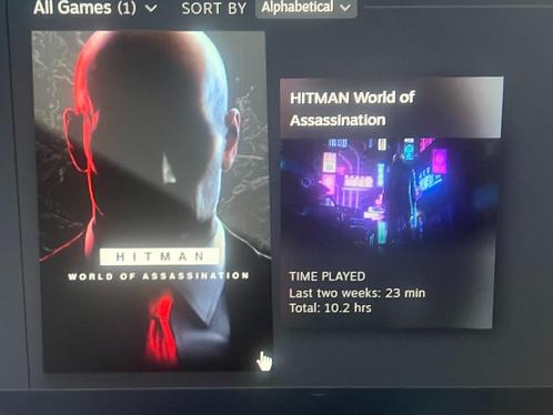 HITMAN World of Assassination Steam Account, Games en Spelcomputers, Games | Pc, Zo goed als nieuw, Avontuur en Actie, 1 speler