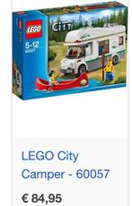 Lego city camper (60057), Ophalen, Zo goed als nieuw, Lego