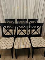 Tafel 6 stoelen, Huis en Inrichting, Ophalen, Zo goed als nieuw, Bruin