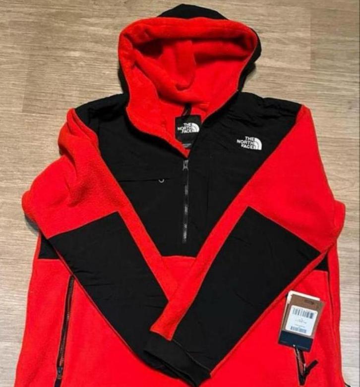 Heren fleece the north face rood/zwart XL, Sport en Fitness, Bergsport en Wandelen, Nieuw, Ophalen