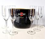 Martini Brut kristallen glazen en koeler, Huis en Inrichting, Ophalen of Verzenden, Zo goed als nieuw