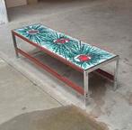 Vintage De Nisco Salontafel Keramiek Chroomhout 1970's, Ophalen, Zo goed als nieuw