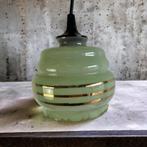 Lustre vintage vert menthe/lampe suspendue de style art déco, Enlèvement ou Envoi