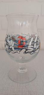 Duvel glas collector Franky Sticks 2022, Ophalen of Verzenden, Zo goed als nieuw, Bierglas