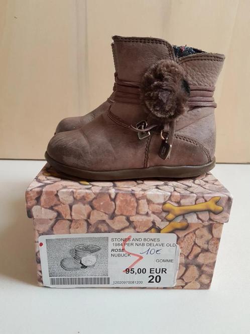 STONES AND BONES - Bottes en nubuck - P.20, Kinderen en Baby's, Babykleding | Schoentjes en Sokjes, Gebruikt, Meisje, Laarsjes