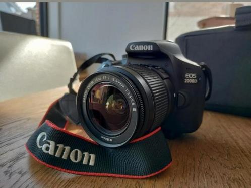 Canon EOS 2000D fototoestel, Audio, Tv en Foto, Fotocamera's Digitaal, Zo goed als nieuw, Canon, Ophalen