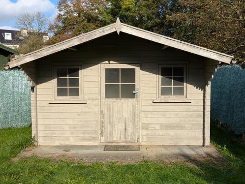 Tuinhuis, 10 m² binnenruimte en overkapping, goede staat, Jardin & Terrasse, Abris de jardin, Utilisé, Abri de jardin, Bois, 250 à 300 cm