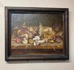 Authentiek Olieverfschilderij stilleven div. paddenstoelen, Ophalen of Verzenden