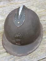 Franse Adrian helm M1926 WO2, Ophalen of Verzenden, Landmacht, Helm of Baret
