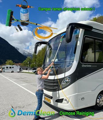 DemiClean - camper ramen streeploos reinigen met osmosewater beschikbaar voor biedingen