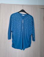 Blouse Versia maat M, Maat 38/40 (M), Blauw, Ophalen of Verzenden, Zo goed als nieuw