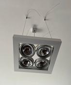 Opbouwspots Delta Light zilver in hoogte aanpasbaar, Huis en Inrichting, Lampen | Spots, Ophalen, Zo goed als nieuw, Halogeen