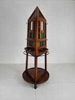 Unieke Eiken Art Deco Kapstok / Paraplubak – ca. 1920, Ophalen of Verzenden, Zo goed als nieuw, Glas