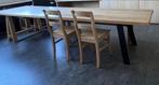 Tafel in Franse eik, Huis en Inrichting, Ophalen, Eikenhout, 200 cm of meer, 50 tot 100 cm