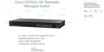 CISCO Managed switch SX350X-08 8 port 10 GBase-T, Enlèvement, Utilisé