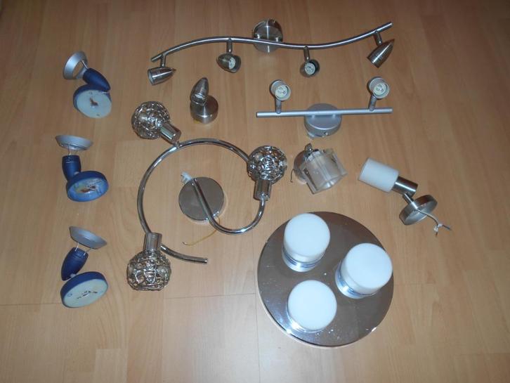 LUMINAIRES : spots, rails, plafonniers,....., Maison & Meubles, Lampes | Plafonniers, Comme neuf, Enlèvement