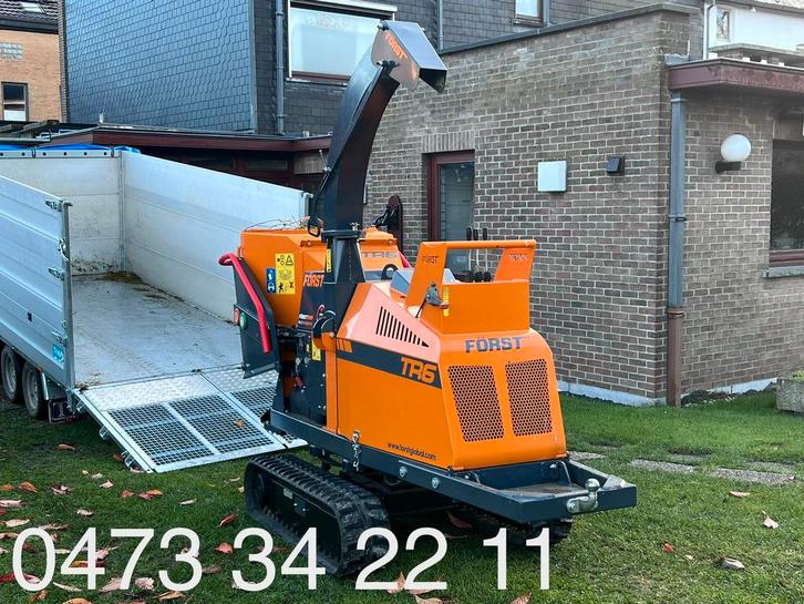 Broyeur Forst tr6 déchiqueteur de bois branches location, Tuin en Terras, Hakselaars, Zo goed als nieuw, Ophalen