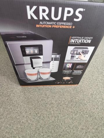 Krups Intuition Preference+ koffiemachine NIEUW — onder de g, Ophalen, Afneembaar waterreservoir, Overige modellen, 10 kopjes of meer