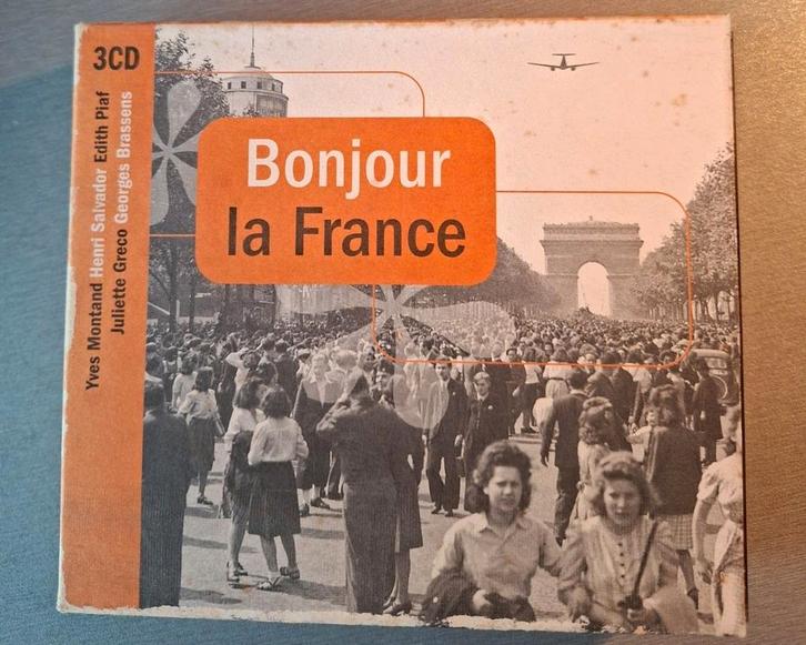 3cd box. Bonjour la France. (Disky)., Cd's en Dvd's, Cd's | Verzamelalbums, Zo goed als nieuw, Ophalen of Verzenden