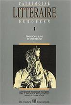 Patrimoine littéraire européen, tome 1 : Traditions juive et, Comme neuf, Enlèvement ou Envoi