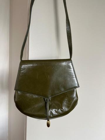 Vintage RODO handtas groen/kaki