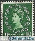 Groot-Brittannie 1952-1954 - Yvert 264 - Queen Elisabet (ST), Timbres & Monnaies, Timbres | Europe | Royaume-Uni, Affranchi, Envoi
