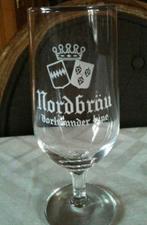 Retro bierglas Nordbrau, Verzamelen, Ophalen of Verzenden, Zo goed als nieuw, Glas of Glazen