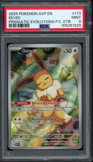 Eevee [Pokemon Center Stamp] PSA 9 - SVP173 - 2025 beschikbaar voor biedingen