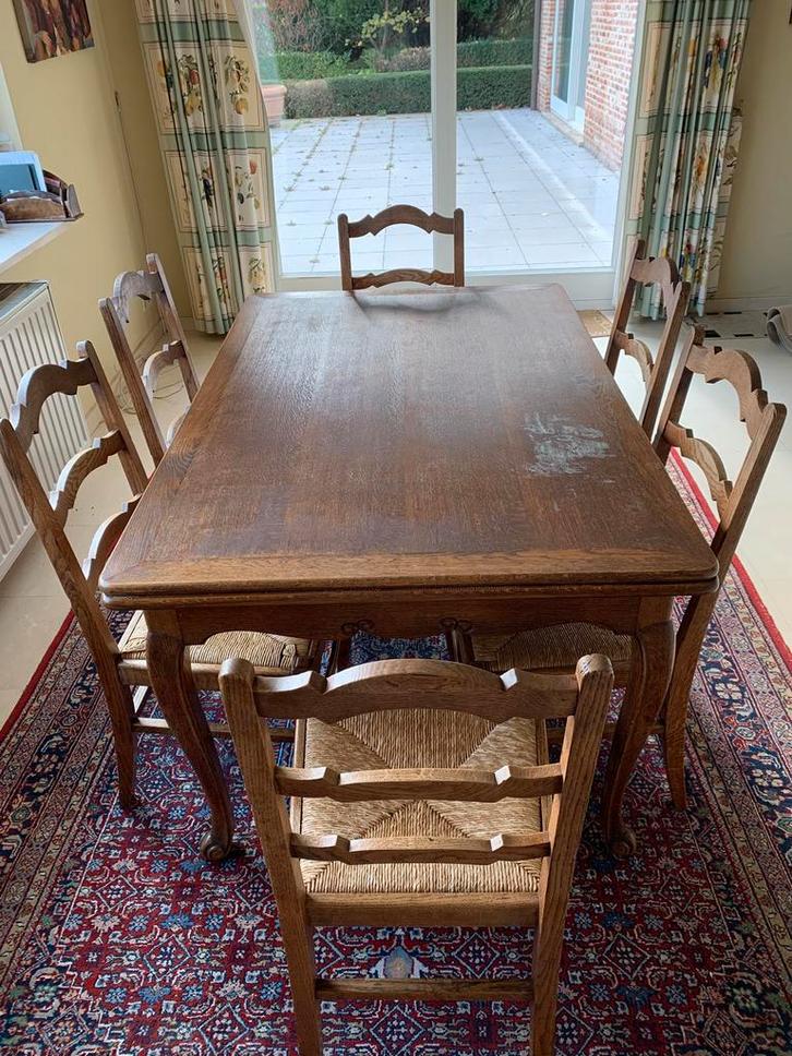 Table en chêne, Maison & Meubles, Tables | Tables à manger, Utilisé, Enlèvement