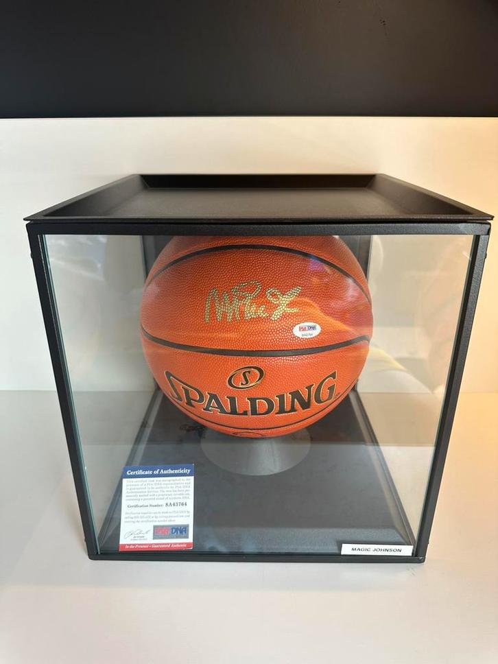 Gesigneerde NBA basketbal door Magic Johnson, Sport en Fitness, Basketbal, Nieuw, Bal, Ophalen