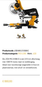 Jcb 21-ms-210-sb-e afkortzaag nieuw in doos, Bricolage & Construction, Neuf, 70 mm ou plus, Enlèvement, 1200 watts ou plus
