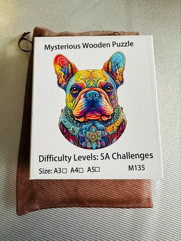 Houten puzzel Franse bulldog