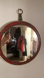 Vintage ronde spiegel, Huis en Inrichting, Woonaccessoires | Spiegels, Ophalen, Gebruikt, Rond