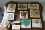 Diverse kwaliteitsvolle houten stempels, Hobby & Loisirs créatifs, Estampage, Enlèvement ou Envoi