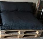 2 kussens, 1 set voor pellets in antraciet grijs, Zo goed als nieuw, Loungeset, Bank, Ophalen