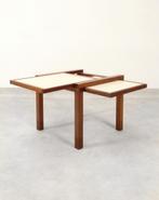 Hexa side table by Bernard Vuarnesson for Bellato, 45 à 60 cm, Bois, Utilisé, Enlèvement ou Envoi