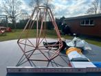 Diamant vorming armatuur rosé kleurig, Huis en Inrichting, Lampen | Hanglampen, Verzenden, Zo goed als nieuw