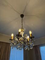 Classic 5-Light Crystal Chandelier with Brass Finish, Ophalen, Gebruikt