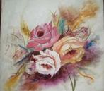 Schilderij rozen, olieverf, nieuw., Antiek en Kunst, Ophalen