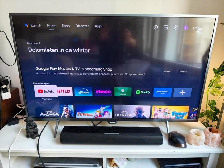 Philips 43PUS6401 4k Ambilight, TV, Hi-fi & Vidéo, Télévisions, Utilisé, LCD, 4k (UHD), Philips, 50 Hz, Smart TV, Enlèvement ou Envoi