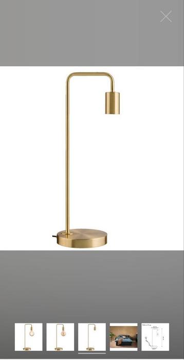 2 tafellampen, nachtlampen antiek brons/goud beschikbaar voor biedingen