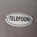 Emaille plaat voor telefoon, Antiek en Kunst, Ophalen of Verzenden