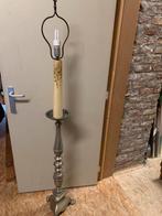 Antieke tinnen staande lamp 170 cm, Antiek en Kunst, Ophalen