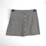 Rok geruit zwart wit M, Kleding | Dames, Rokken, Maat 38/40 (M), Verzenden, Zwart, Nieuw