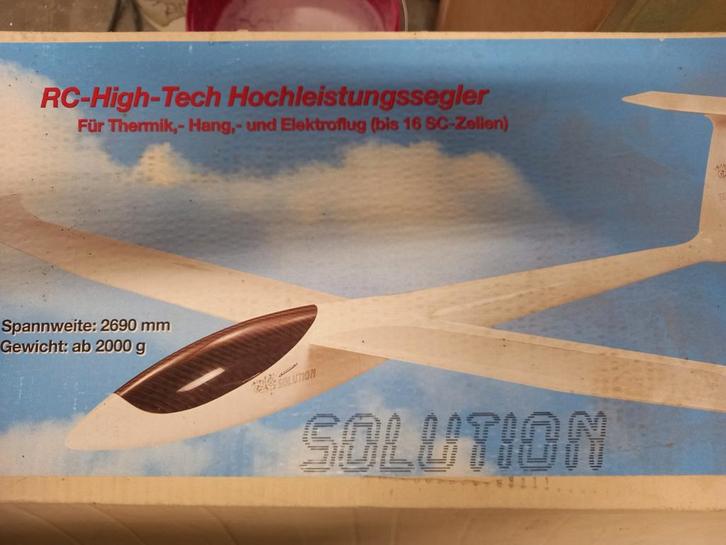 Zwever Solution 1 simprop 269cm, Hobby en Vrije tijd, Modelbouw | Radiografisch | Vliegtuigen, Zo goed als nieuw, Ophalen