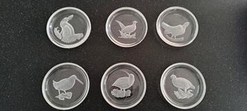 Sous-verres en cristal du Val Saint-Lambert (lot de 6) beschikbaar voor biedingen