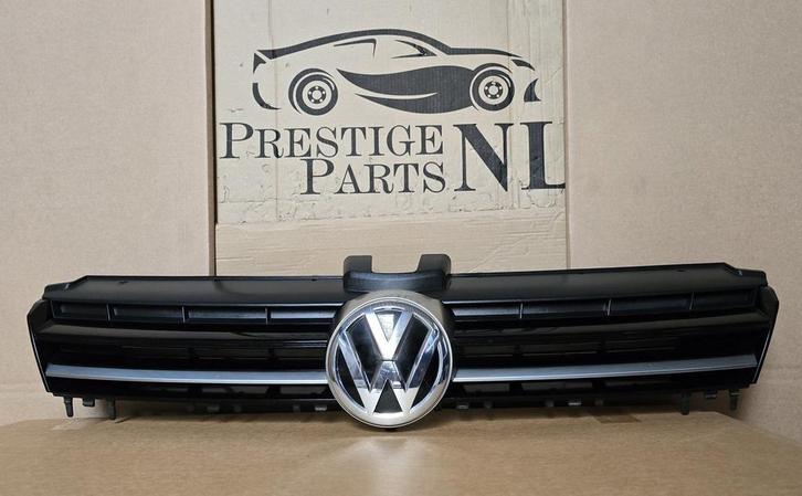Grill VOLKSWAGEN Golf 7 VII R R20 GRILLE 5G0853653 2012-2017, Auto-onderdelen, Carrosserie, Bumper, Voor, Gebruikt, Herkomst onderdeel bekend