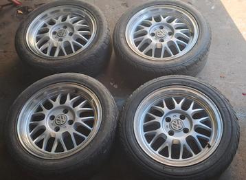 !A VENDRE - ECHANGE! Jante Alu "Look BBS" 4X100 - 195/50/15 beschikbaar voor biedingen