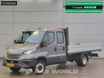 Iveco Daily 35C21 Automaat 2025model Open laadbak Dubbel Cab, Auto's, Bestelwagens en Lichte vracht, Stof, Parkeersensor, Euro 6